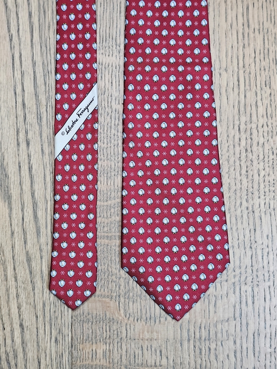 Salvatore Ferragamo Other - Salvatore Ferragamo Red 100% Silk Polka Dot Men's Tie